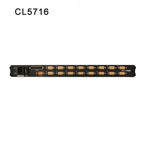 17" Single Rail 16-Port PS/2-USB LCD KVMP
