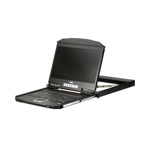1U Ultra 숏 뎁스 싱글 레일 와이드스크린 LCD 콘솔 (USB / HDMI) CL3700NW