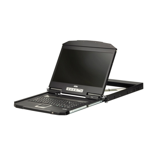 1U Ultra 숏 뎁스 싱글 레일 와이드스크린 LCD 콘솔 (USB / HDMI) CL3700NW