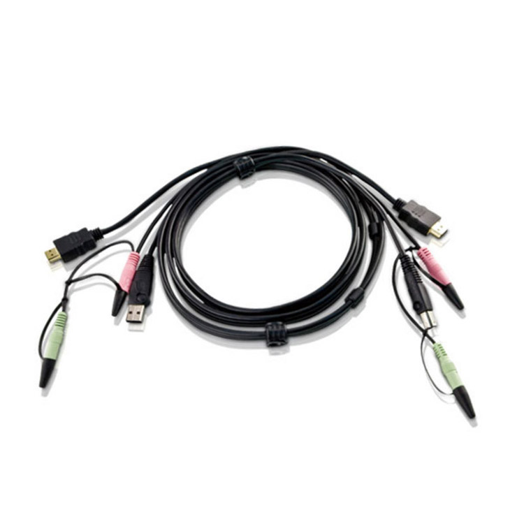 USB HDMI KVM 케이블 with 오디오 1.8m