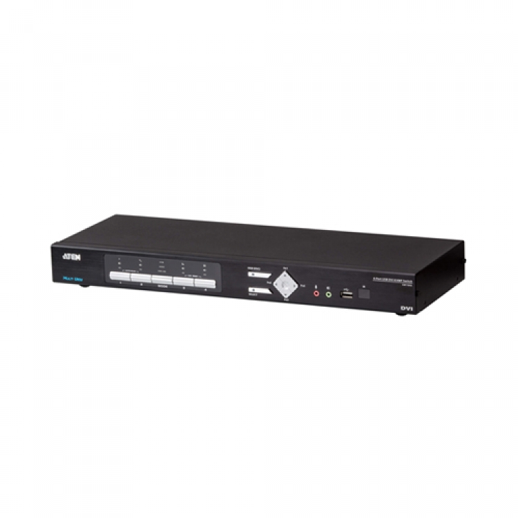 4-포트 USB DVI 멀티 뷰 KVMP 스위치