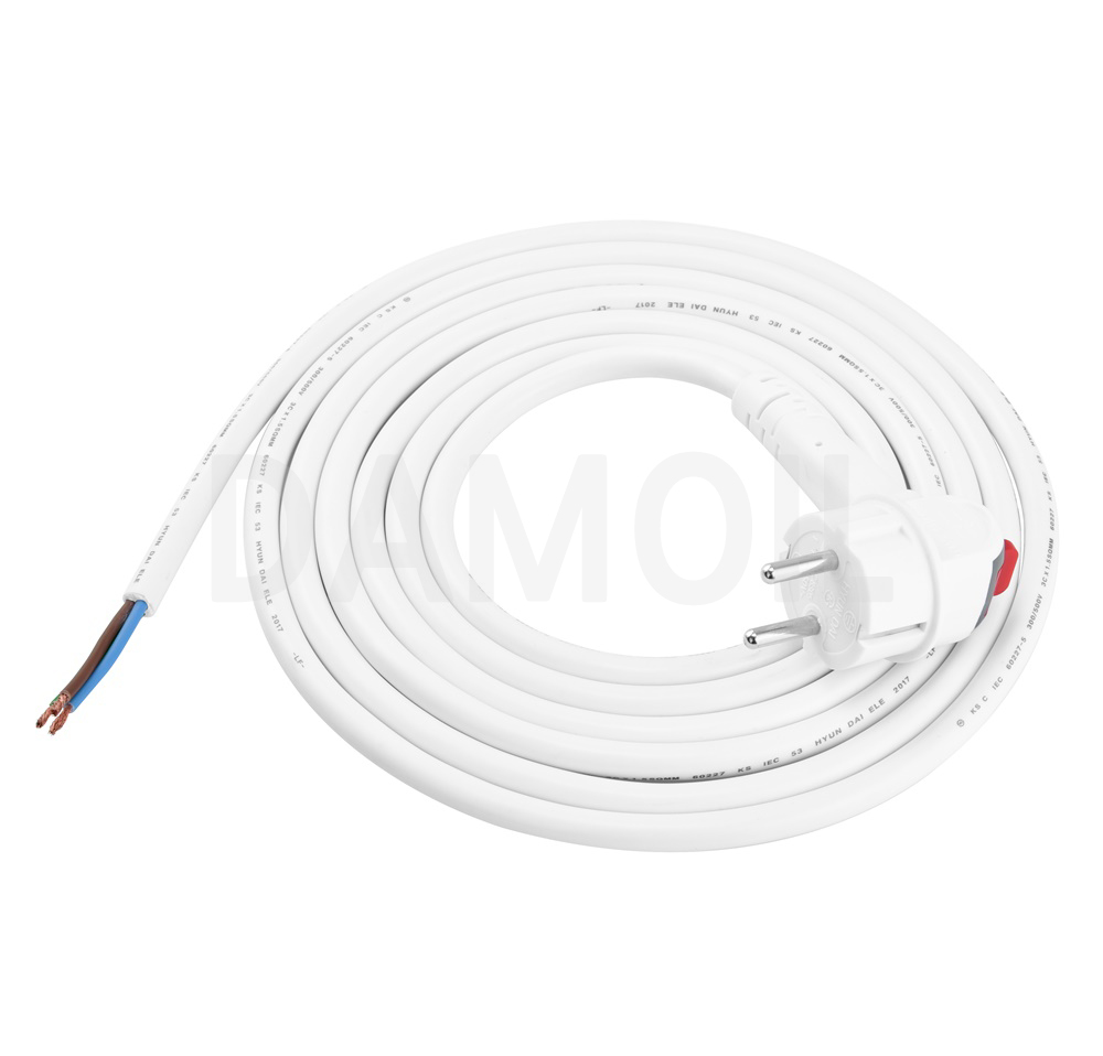 D-HD15W-SPC2 스위치플러그 파워코드 2M 화이트(1.5SQ)