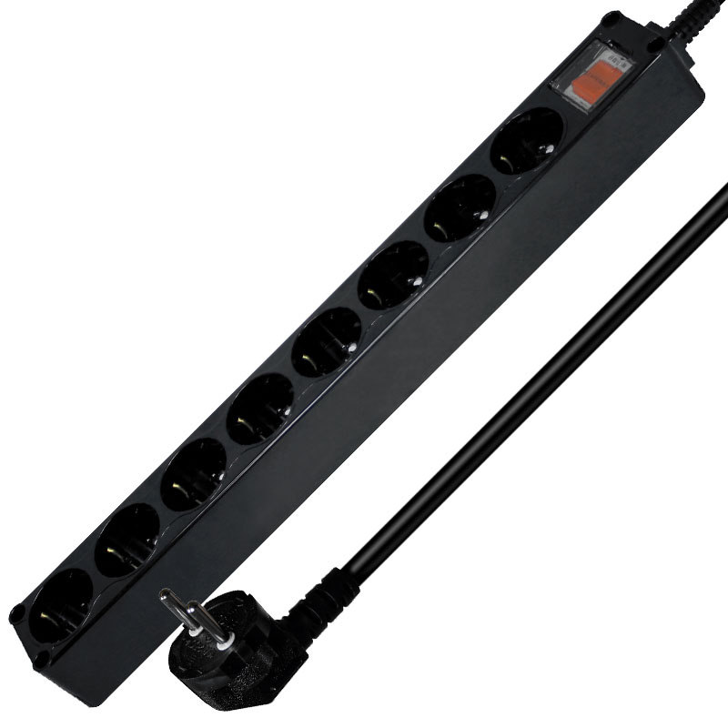D-HM16-85 블랙탭 BLACK 8구 5m 16A