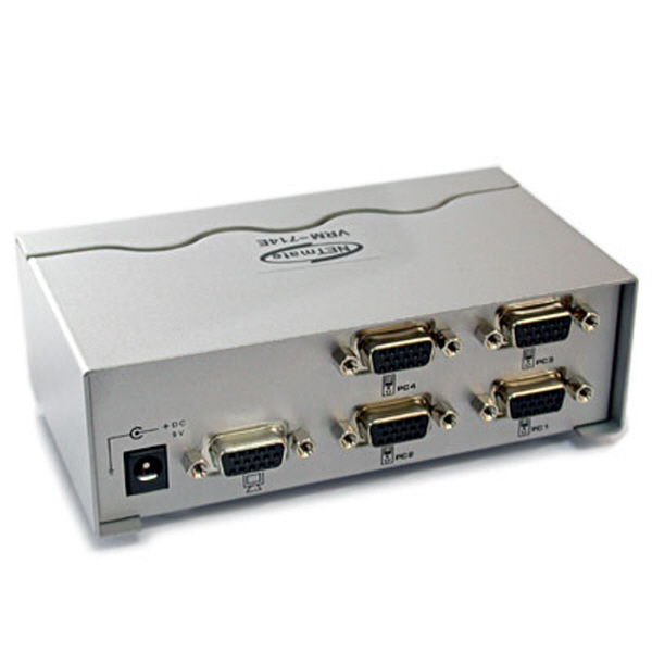 NETmate VRM-714E 고해상도 4:1 모니터 수동선택기