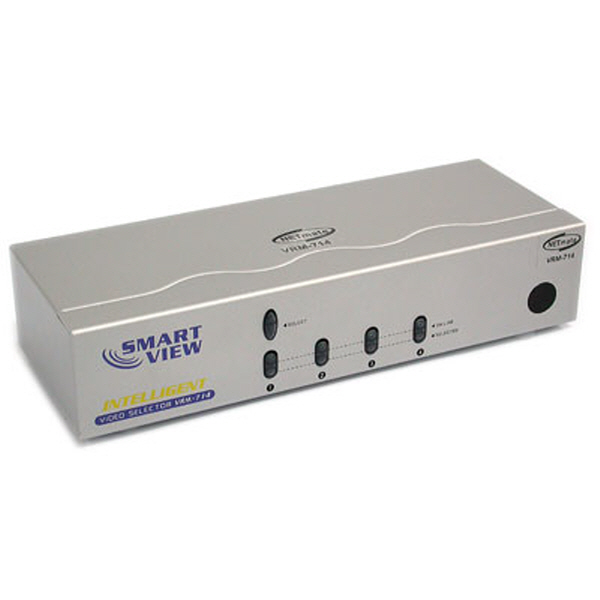 NETmate VRM-714 고해상도 4:1 모니터 수동선택기(리모컨)
