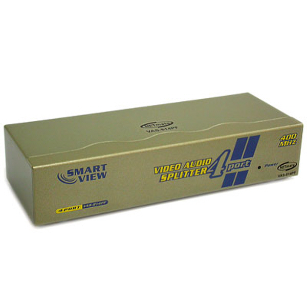 NETmate VAS-814PF 초고해상도 1:4 모니터 분배기(오디오기능포함)