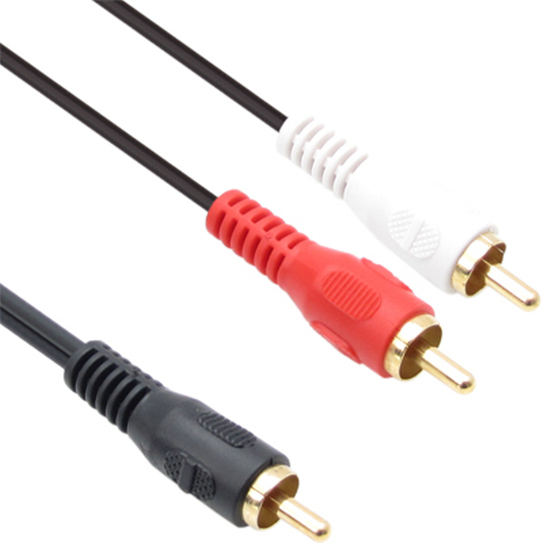 NETmate NMA-R2015N RCA to RCA 2선 케이블(2.8Ø) 0.15m