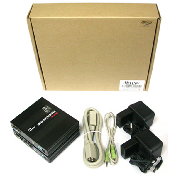 NETmate AV-E VGA+AUDIO 1:2 리피터(로컬 + 리모트)(180m)