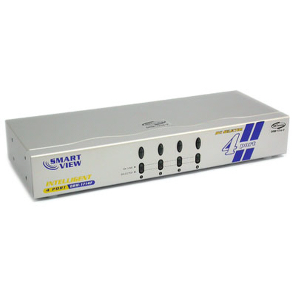 NETmate DRM-1714F PLUS 고해상도 DVI 4:1 모니터 수동선택기