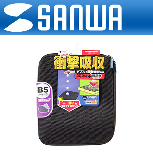 SANWA IN-SP9BK 저반발 폴리우레탄 노트북 이너백(12.1형~10.6형 와이드)