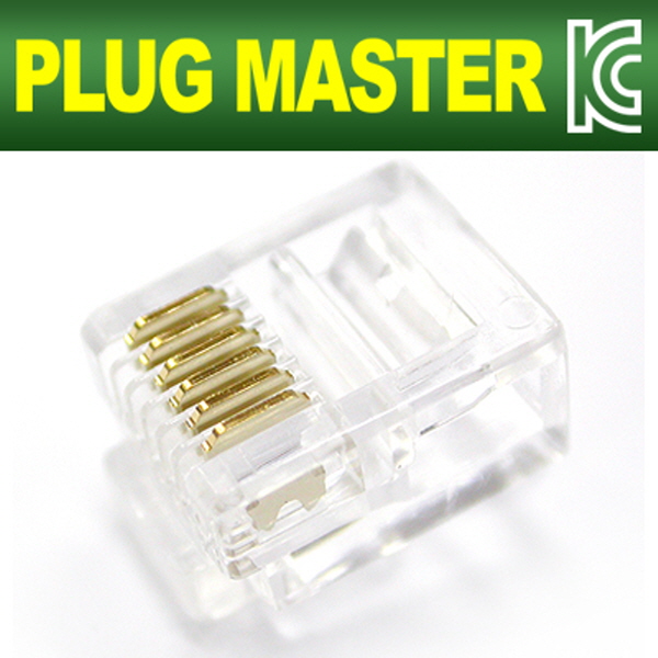 PLUG MASTER P6-001 6P6C RJ-12 플러그(100개)