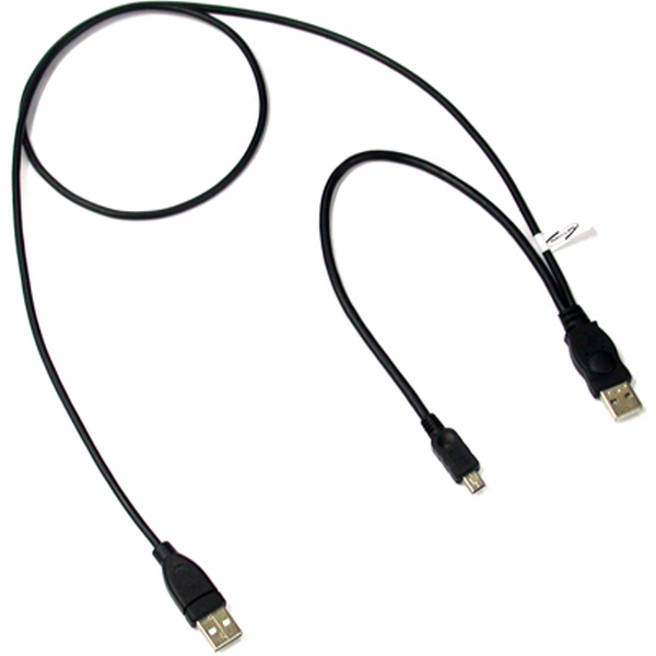 NETmate NMP-UM209YB USB2.0 Mini 5핀 Y케이블 (B형) 0.3m