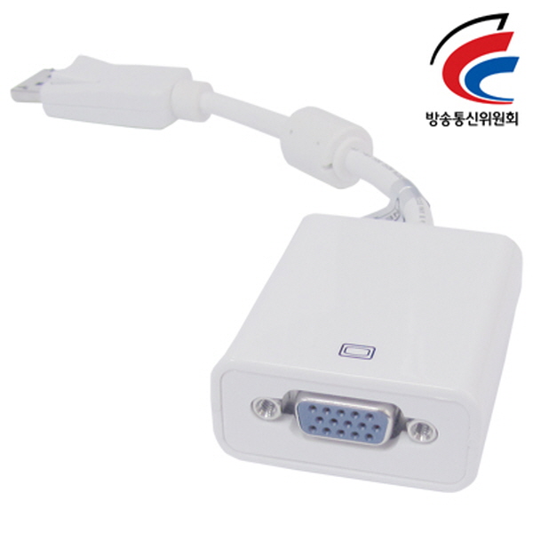 NETmate DC-V2 (White) DisplayPort to VGA 젠더(White)