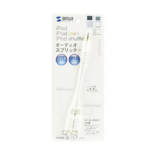 SANWA KB-IPSP 3.5mm 스테레오 Y형 케이블