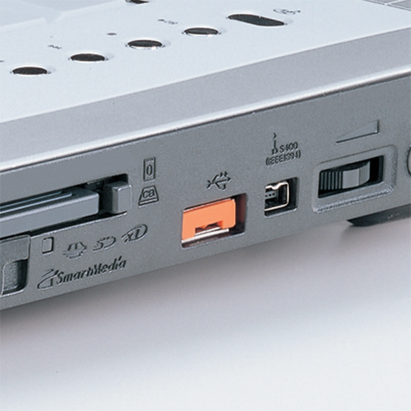 SANWA SL-46-D 스윙형 USB포트 연결 잠금장치(오렌지)