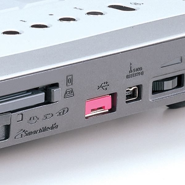 SANWA SL-46-R 스윙형 USB포트 연결 잠금장치(레드)