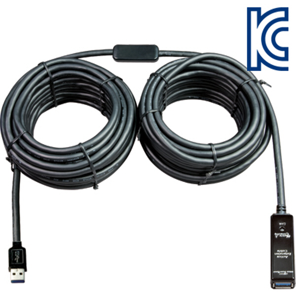 NETmate CBL-302-20M USB3.0 리피터 20m (전원 아답터 포함)