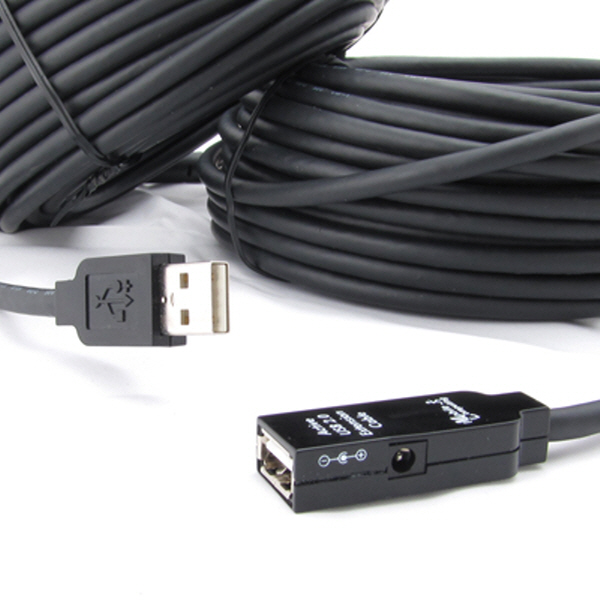 NETmate CBL-203D-40M USB2.0 리피터 40m (전원 아답터 포함)