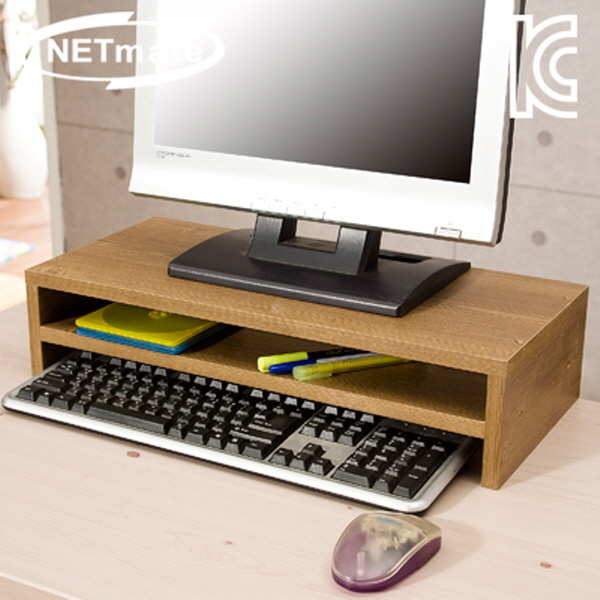 NETmate NMK-OMS07 2단 모니터 받침대 (엔틱)