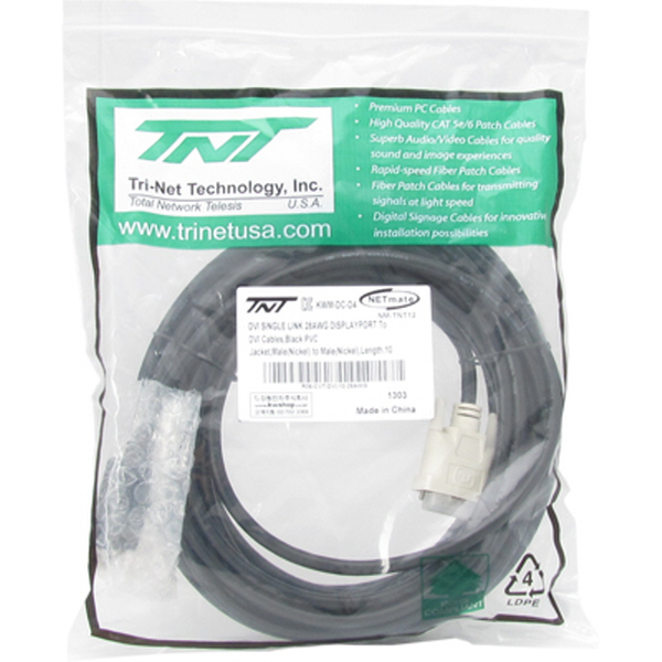 TNT NM-TNT12 DisplayPort to DVI 케이블 10m