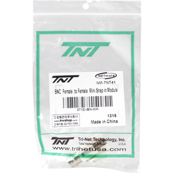 TNT NM-TNT41 BNC F/F 스냅인 멀티미디어 모듈