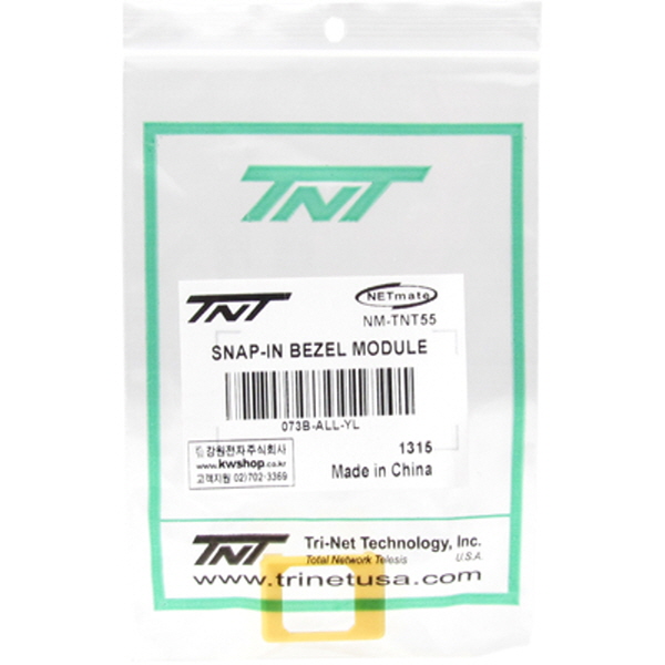 TNT NM-TNT55 멀티미디어 마운팅 판넬용 스냅인 모듈 가이드(옐로우)