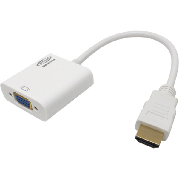 NETmate NM-HV02 HDMI to VGA(RGB)+Stereo 컨버터(케이블 타입/무전원)