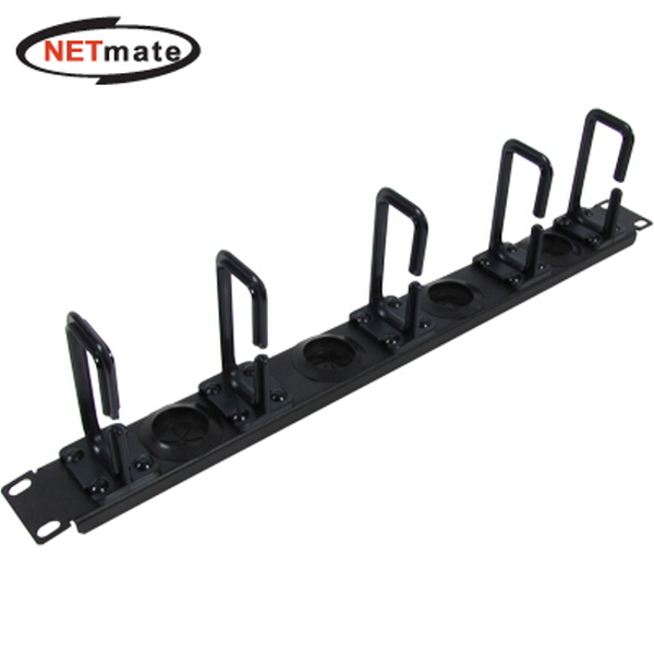NETmate CYCM-1U5N 허브랙/서버랙 케이블 매니지먼트 판넬(1U/블랙)