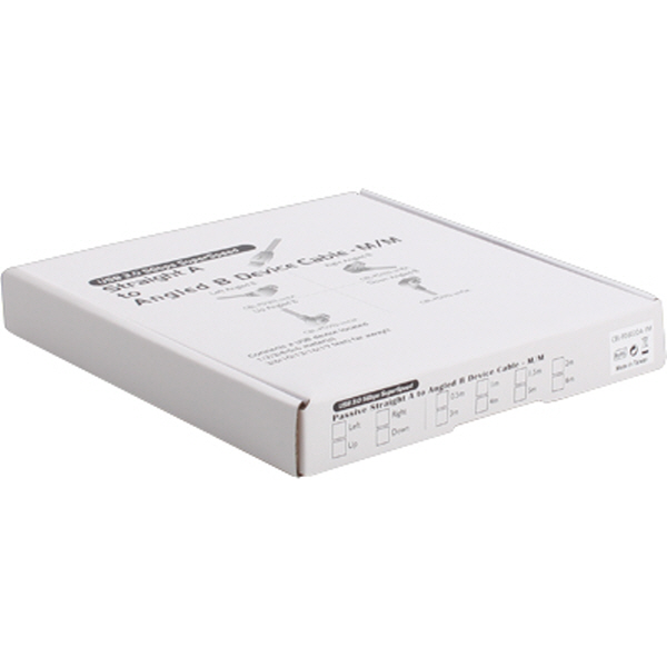 NETmate CBL-PD302DA-5M USB3.0 AM-BM(아래쪽 꺾임) 케이블 5m
