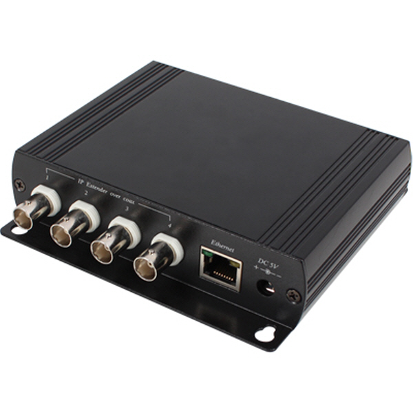 NETmate NM-IP01K IP 장거리 전송장치 + 4포트 허브(200m)