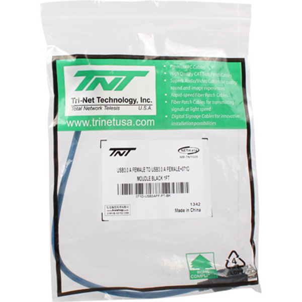 TNT NM-TNTG05 USB3.0 AF/AF 스냅인 멀티미디어 케이블 타입 모듈 0.3m