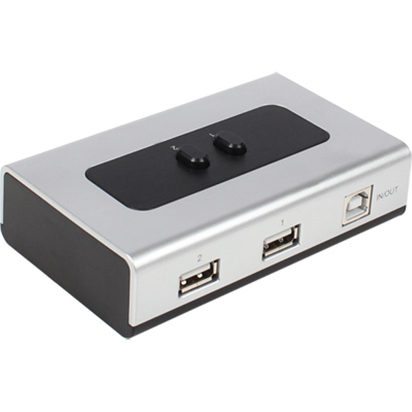 NETmate NM-US21 USB2.0 2A:1B 수동선택기(벽걸이형)
