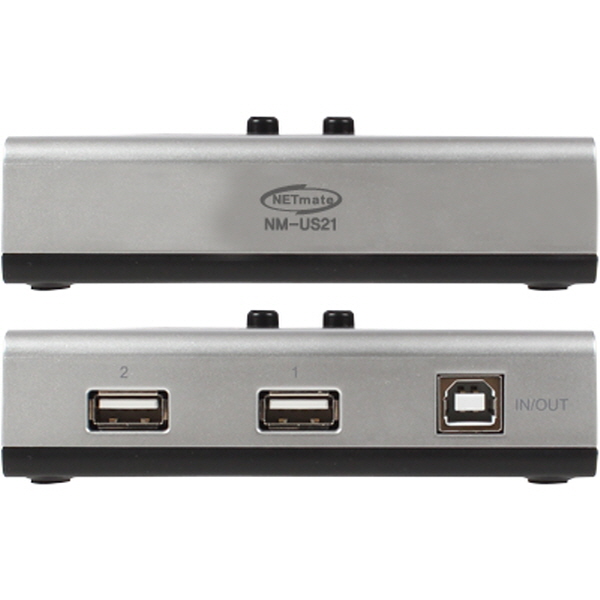 NETmate NM-US21 USB2.0 2A:1B 수동선택기(벽걸이형)