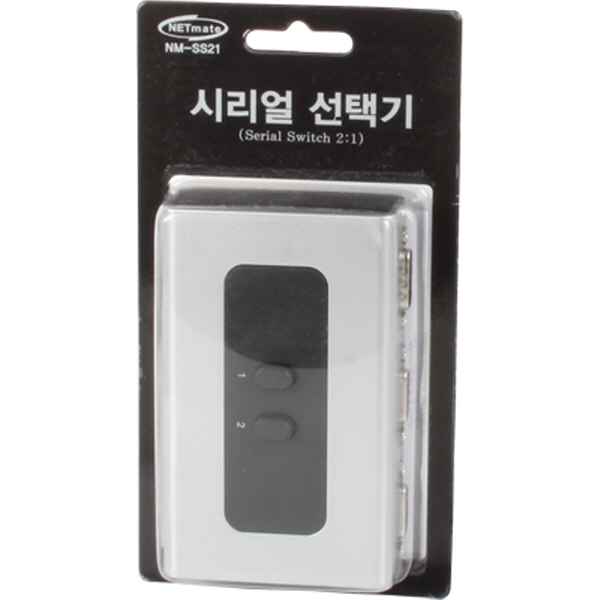 NETmate NM-SS21 시리얼(RS232) 2:1 수동선택기(벽걸이형)