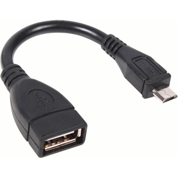 NETmate NM-OTG01K 모바일 USB OTG 케이블(블랙) 0.1m
