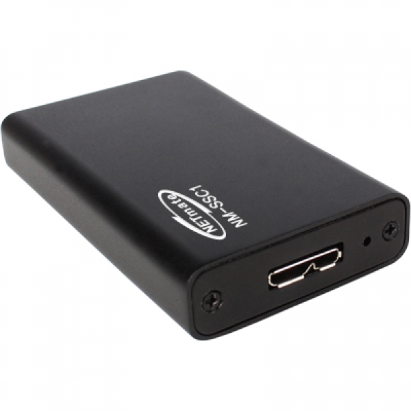 NETmate NM-SSC1 USB3.0 Mini SATA SSD 알루미늄 케이스(SSD미포함)