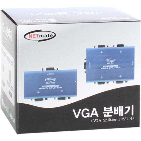 NETmate NM-R41 VGA(RGB) 1:4 모니터 분배기(250MHz)