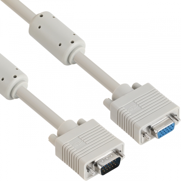 NETmate NMC-R18F RGB 3+6 모니터 연장 케이블 1.8m (베이지)