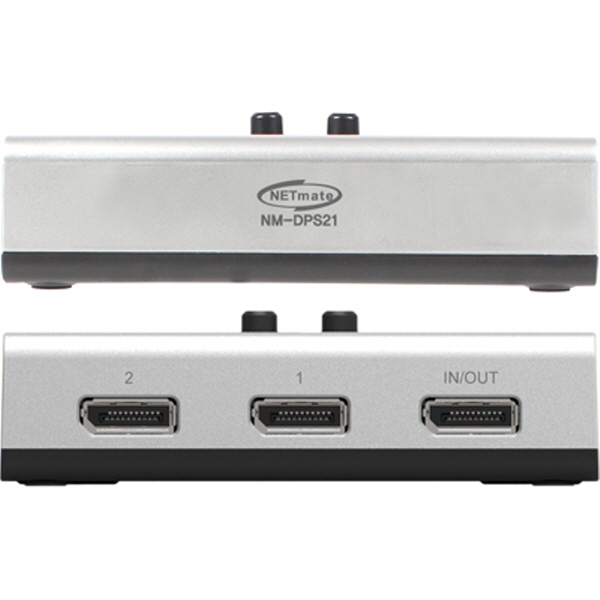 NETmate NM-DPS21 DisplayPort 2:1 수동선택기(벽걸이형)