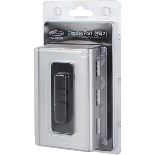 NETmate NM-DPS21 DisplayPort 2:1 수동선택기(벽걸이형)