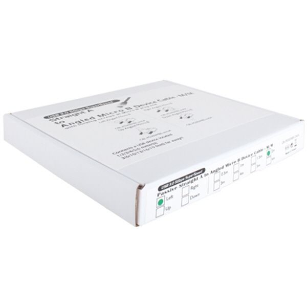 NETmate CBL-PD302MBS-2mLA USB3.0 AM-MicroB(왼쪽 꺾임) 케이블 2m