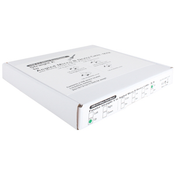 NETmate CBL-PD302MBS-2mUA USB3.0 AM-MicroB(위쪽 꺾임) 케이블 2m