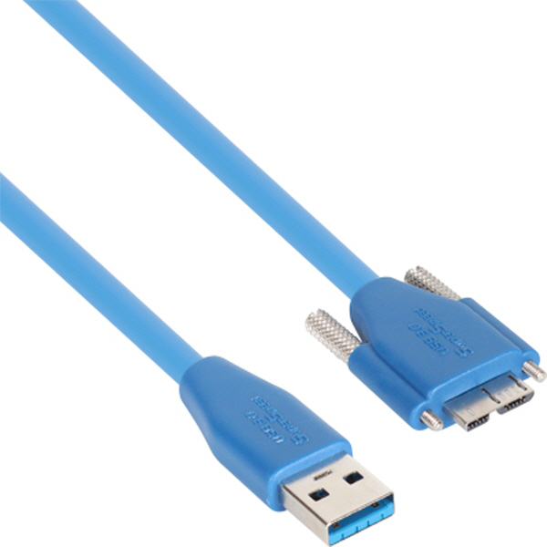 NETmate CBL-HFPD302MBS-2M USB3.0 High-Flex AM-MicroB(Lock) 케이블 2m