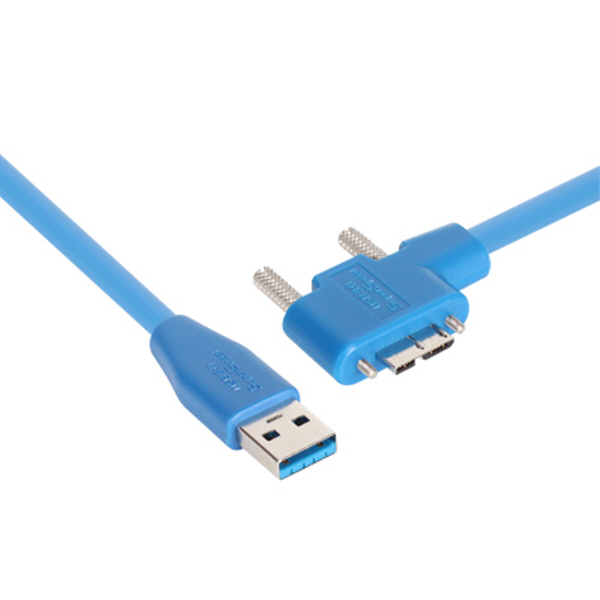 NETmate CBL-HFPD302MBS-2mLA USB3.0 High-Flex AM-MicroB(왼쪽 꺾임) 케이블 2m
