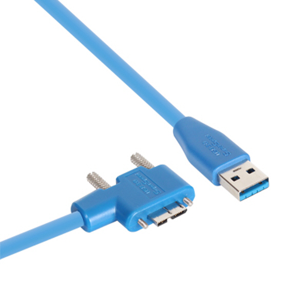 NETmate CBL-HFPD302MBS-2mRA USB3.0 High-Flex AM-MicroB(오른쪽 꺾임) 케이블 2m