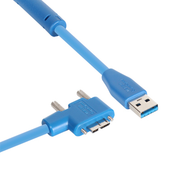 NETmate CBL-HFD302MBS-20mRA USB3.0 High-Flex AM-MicroB(오른쪽 꺾임) 리피터 20m