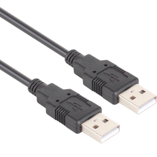 NETmate NMC-UA210BK USB2.0 AM-AM 케이블 1m (블랙)
