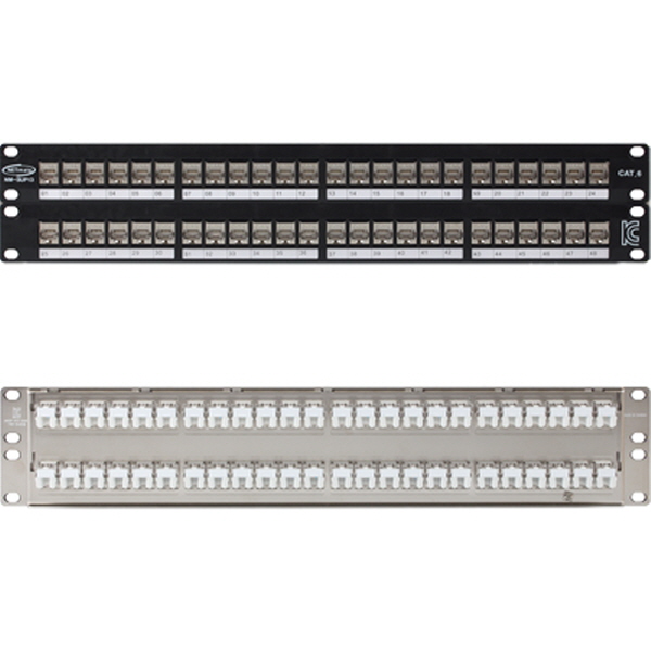 NETmate NM-SUP13 CAT.6 STP 48포트 키스톤잭 판넬(2U)