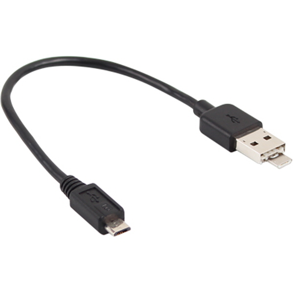 TNT NM-TNT100 USB2.0 마이크로 5핀 배터리 공유 2 in 1 케이블 0.2m (빨대 충전 케이블)