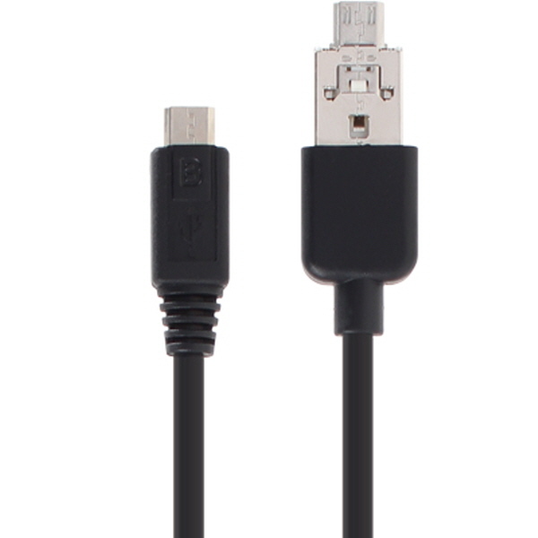 TNT NM-TNT100 USB2.0 마이크로 5핀 배터리 공유 2 in 1 케이블 0.2m (빨대 충전 케이블)